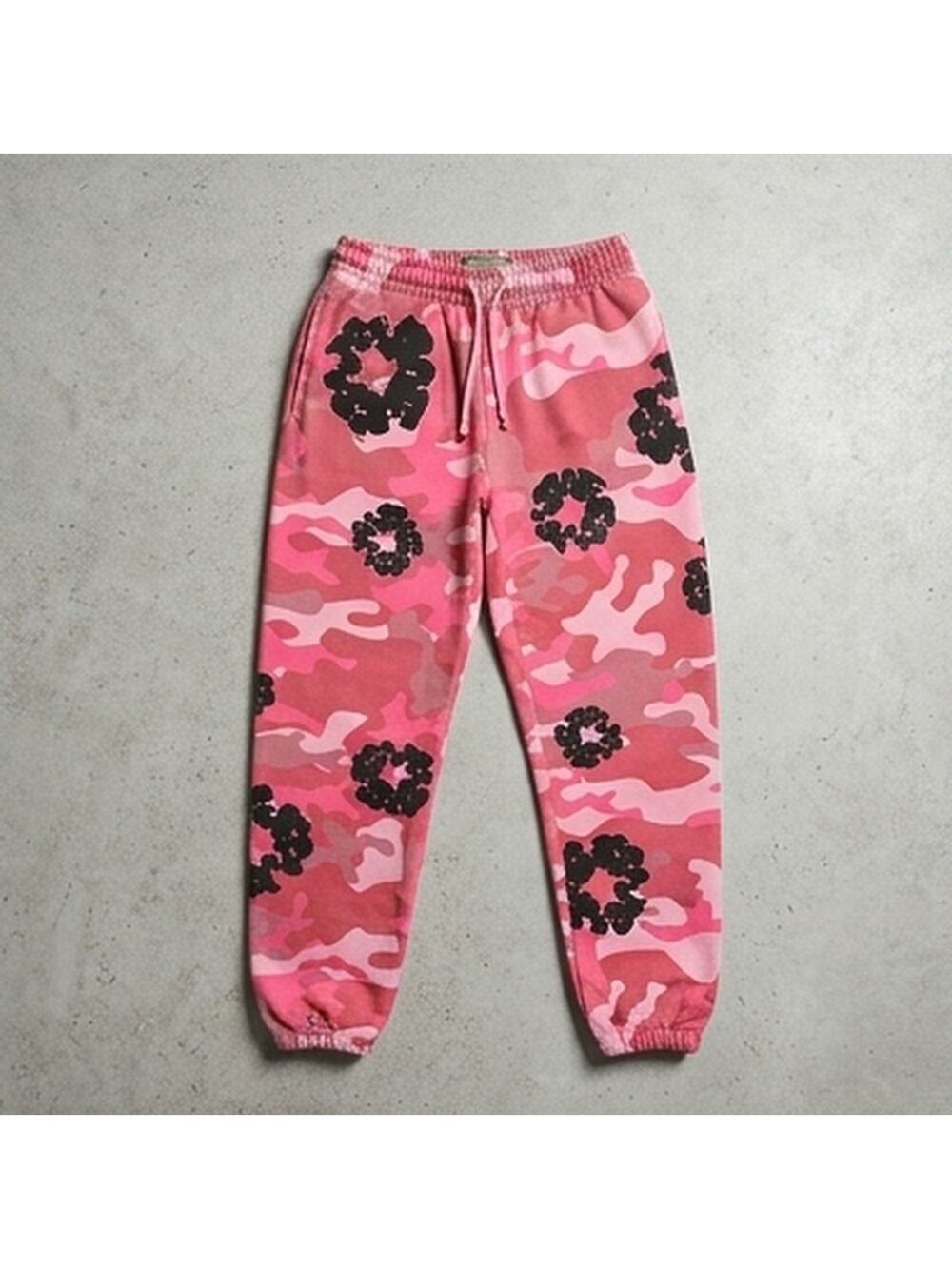 Denim Tears Cotton Wreath Sweatpants Pink Camo